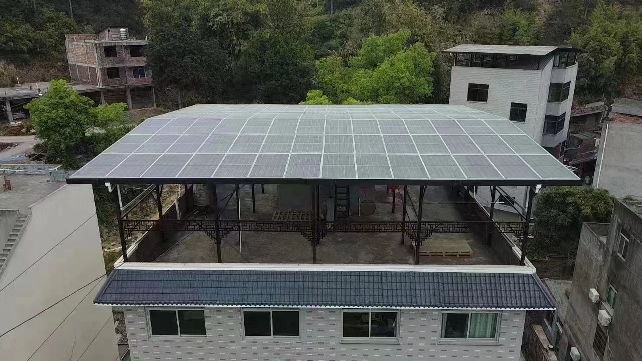 眉山15kw+10kwh自建别墅家庭光伏储能系统